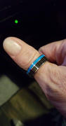 HappyLaulea Tungsten Carbide Ring with Ebony Gabon & Aqua Turquoise Inlay - 8mm, Flat Shape, Comfort Fitment (DISCONTINUED) Review