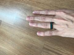 HappyLaulea Tungsten Carbide Ring Set with Hawaiian Koa Wood and Thin Mid-Strip Turquoise Inlay Review