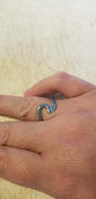 HappyLaulea Petite Sterling Silver Wave Ring with Opal Inlay Review
