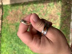 HappyLaulea Pair of 14K Gold & Titanium Assorted Hawaiian Jewelry Couple/Wedding Ring Set - 6&8mm Widths Review