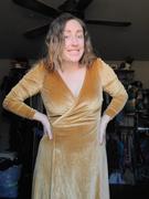 Baltic Born Esmerelda Velvet Wrap Maxi Dress | Gold Review