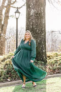 Baltic Born Celeste Shimmer Maxi Dress | Dark Green Review