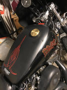 Lowbrow Customs Banded Screw-In Gas Cap for Harley-Davidson 1982-1995 / Modern Triumph Bonneville T100 / T120, Scrambler, Thruxton - Brass Review
