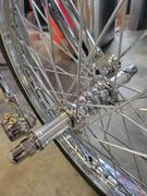 Lowbrow Customs Complete 21 inch Ribbed Spool Hub Chopper Wheel - 3/4 inch Bearings - Chrome Review