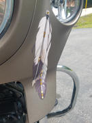 Brave Wolf Customs Feather Helmet Decals -  5 Inches long Review
