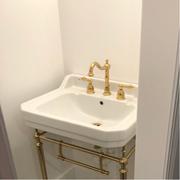 Whitehaus Collection Victoriahaus 23 console with integrated rectangular bowl, Polished Brass leg support Review