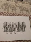 Pawprint Illustration Animal Family Name Personalised Gift Prints Elephant Wall Art Custom UK Review