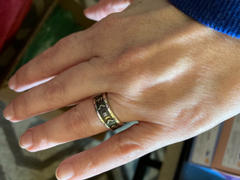 Badali nakit po mjeri od starijeg prstena Futhark Rune prsten sa dragim kamenjem
