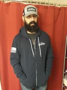 Live Bearded Lifestyle Values Hoodie - Navy Blue - Medium Weight Review
