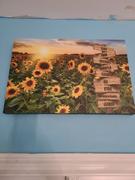 Designed By Memories Sunflower Field Name Signs Canvas Art Review