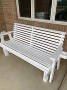 ThePorchSwingCompany.com Centerville Amish Heavy Duty 800 Lb Roll Back Treated Porch Glider Review
