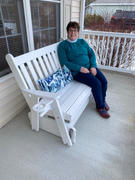 januscounselling A&L Furniture Co. Traditional English Recycled Plastic Porch Glider Review