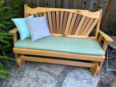 ThePorchSwingCompany.com A&L Furniture Co. Fanback Red Cedar Porch Glider Review