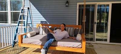 ThePorchSwingCompany.com Breezy Acres Malvern Porch Swing Bed Review