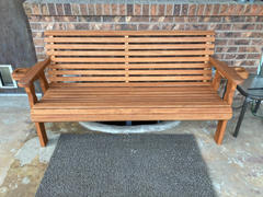 ThePorchSwingCompany.com Centerville Amish Heavy Duty 800 Lb Roll Back Treated Garden Bench Review