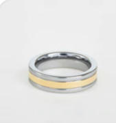 Hitched Tungsten Flat Gold Center 6mm - FINAL SALE Review