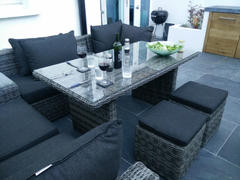 Alexander Francis Verona Grey Rattan Corner Sofa With Dining Table Review