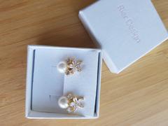 Rior Design Ohrringe Fleur mit Perle vergoldet Review