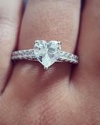 Bling Jewelry 1CT AAA CZ Heart Shape Wedding Engagement Ring Wedding Band Set Review