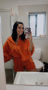 The Lullaby Club Women's Lounge Set // Orange Review
