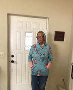 So Sew English Aqua/Pink Blush Lilly Floral - Oakley Brushed Sweater Knit - By The Yard Review