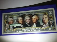 Proud Patriots FOUNDING FATHERS OF THE UNITED STATES Colorized Obverse $2 Bill Genuine U.S. Legal Tender Review