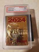 Proud Patriots 2024 Trump For President - 23K Gold Sculpted Trading Card (Graded Gem Mint 10) Review