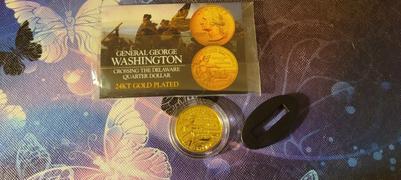 Proud Patriots Washington Crossing Delaware - Washington DC Quarter 24K Gold Plated Review