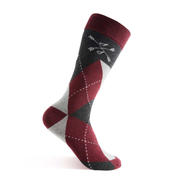 Southern Scholar Red Winter Argyle - A Red, Grey, and White Argyle Sock | NMP Review