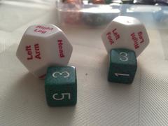 Pippd 2 x D12 12 Twelve Sided 28mm Body Part Critical Hit Location Dice Die RPG D&D Review