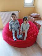 HuppanjBele.hu XL Bab babzsákfotel, Pamut Retro - Piros (belső huzattal) Review