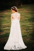 Flower Girl Dresses Boho Beach Lace Chiffon Backless Long Wedding Flower Girl Dress with Belt Review