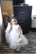 Flower Girl Dresses Ivory Lace Tulle Wedding Flower Girl Dress with Big Bow Review