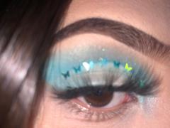 Lrisy 3mm Butterfly Shaped Holographic Teal Green Glitter LB702 Review