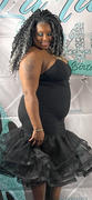 Boutique E L E V E N F I V E Plus Size I've Arrived Tulle Mermaid Dress - Black Review