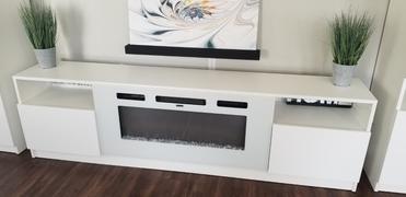 Meble Furniture York WH02 Electric Fireplace 79 TV Stand Review