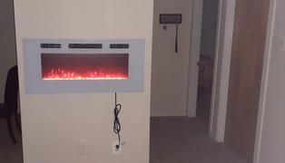 Meble Furniture 40 Electric Fireplace Recessed Wall Mounted Heater Review