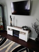 Meble Furniture Milano 145EF Electric Fireplace 58 TV Stand Review