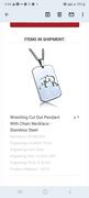Elite Athletic Gear Wrestling Cut Out Pendant With Chain Necklace - Stainless Steel Review