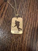 Elite Athletic Gear Hockey Cut Out Pendant With Chain Necklace - 14K Gold Plated Stainless Steel Review