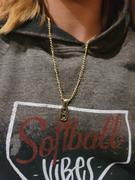 Elite Athletic Gear Varsity Number Pendant With Chain Necklace - 14K Gold Plated Stainless Steel Review