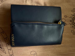 Mori Official Mustard Navy Leather Pursebook Review