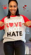 Live Inclusively® by The Winters Group Choose Love Not Hate 3/4 Sleeve Baseball T-Shirt Review