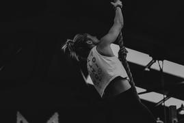 OLY Clothing Poster Vest | White | Womens Training Crop Vest | OLY Clothing Review