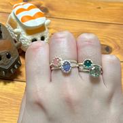 Juvelia 【Video/◎在庫限り/2月誕生石】グリーンアメジスト　ファセットリング【Green Amethyst/Faceted round ring】 Review