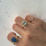 Juvelia 【在庫限り/11月誕生石】スカイブルートパーズ ファセットリング【Sky Blue Topaz/Faceted round ring】 Review