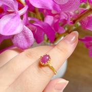 Juvelia 【9月誕生石】ピンクサファイア　オーバルリング【Pink Sapphire/Oval ring】 Review