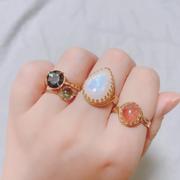 Juvelia 【11月誕生石】スイスブルートパーズ　フルムーンリング【Swiss Blue Topaz/Fullmoon ring】 Review