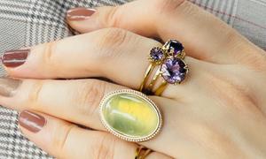 Juvelia 【14kgf素材に変更可/2月誕生石】アメジスト フルムーンリング【Amethyst/Fullmoon ring】 Review