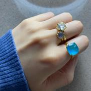 Juvelia ブルーカルセドニー　フルムーンリング【Blue Chalcedony/Fullmoon ring】 Review